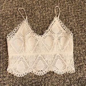 Lace crop top